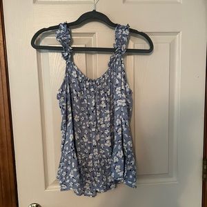 Sim & Sam blue floral tank top